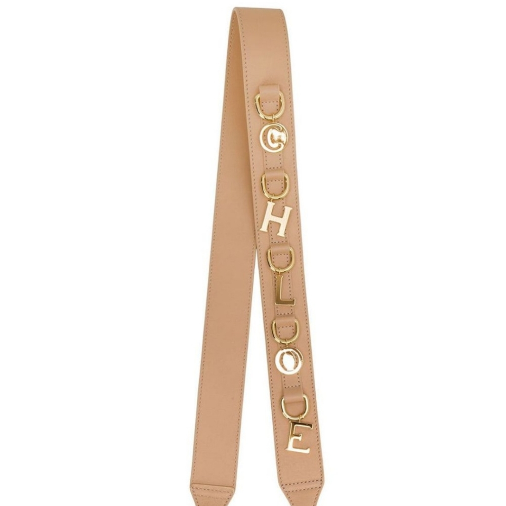 Chloe logo bag strap